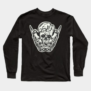 Inktober skull onimaks Long Sleeve T-Shirt